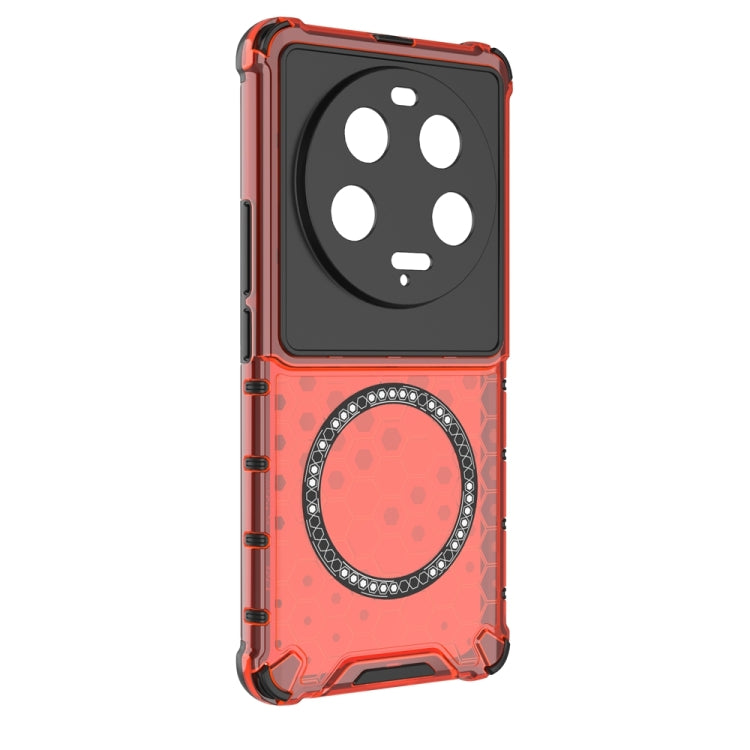 For Xiaomi 13 Ultra Honeycomb Magnetic Ring Shockproof Phone Case