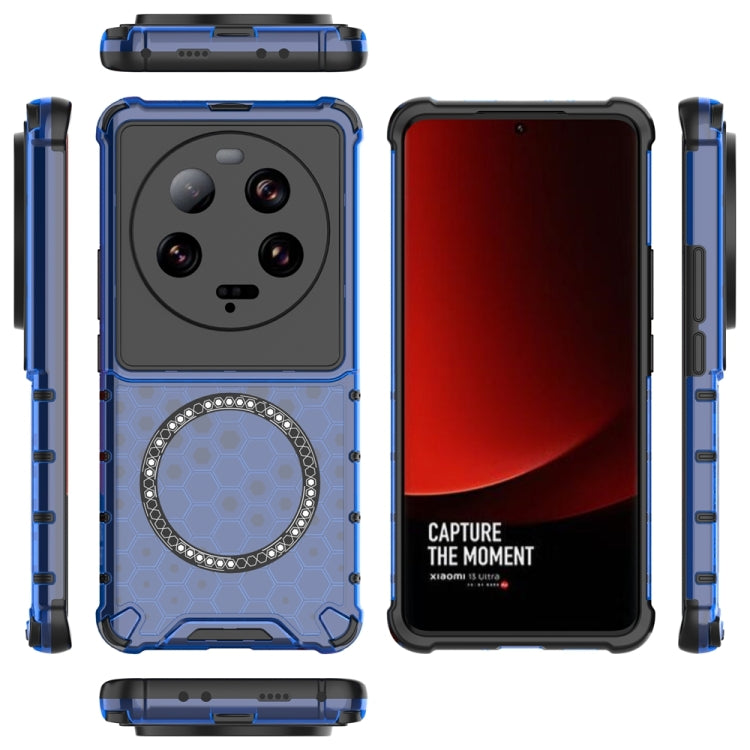 For Xiaomi 13 Ultra Honeycomb Magnetic Ring Shockproof Phone Case