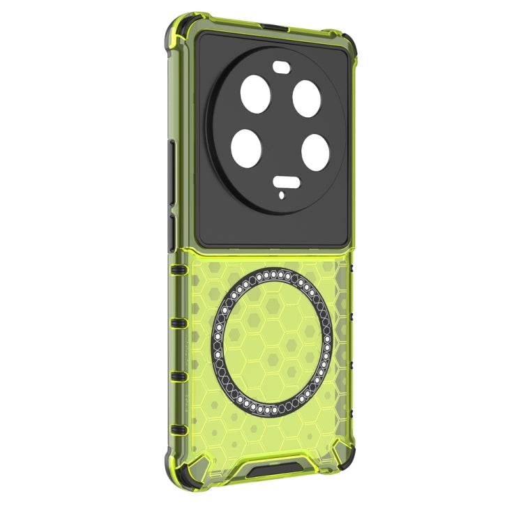 For Xiaomi 13 Ultra Honeycomb Magnetic Ring Shockproof Phone Case