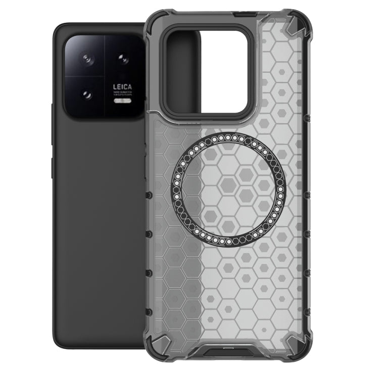 For Xiaomi 13 Pro Honeycomb Magnetic Ring Shockproof Phone Case