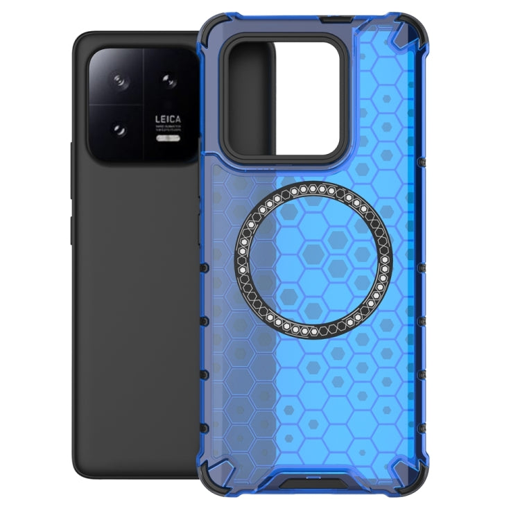 For Xiaomi 13 Pro Honeycomb Magnetic Ring Shockproof Phone Case