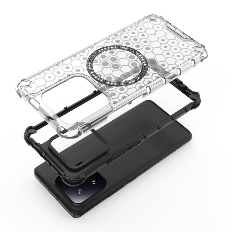 For Xiaomi 13 Pro Honeycomb Magnetic Ring Shockproof Phone Case