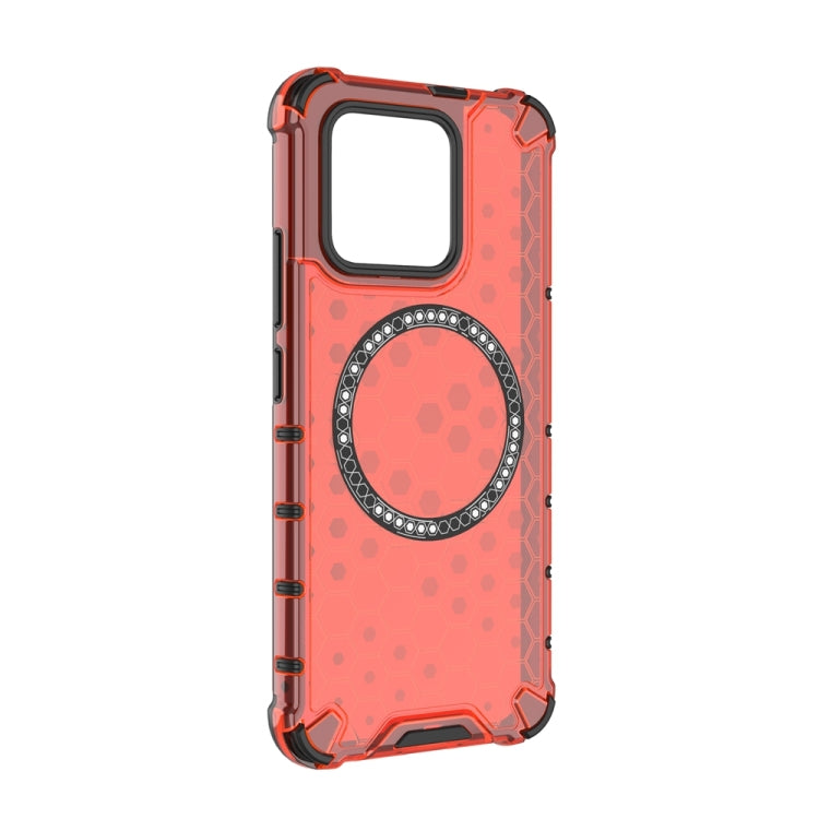 For Xiaomi 13 Honeycomb Magnetic Ring Shockproof Phone Case