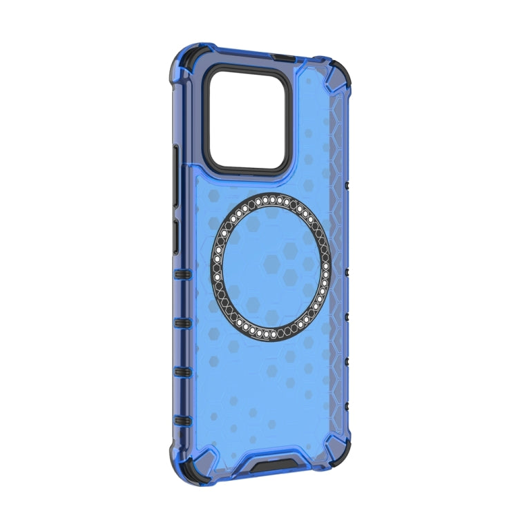 For Xiaomi 13 Honeycomb Magnetic Ring Shockproof Phone Case