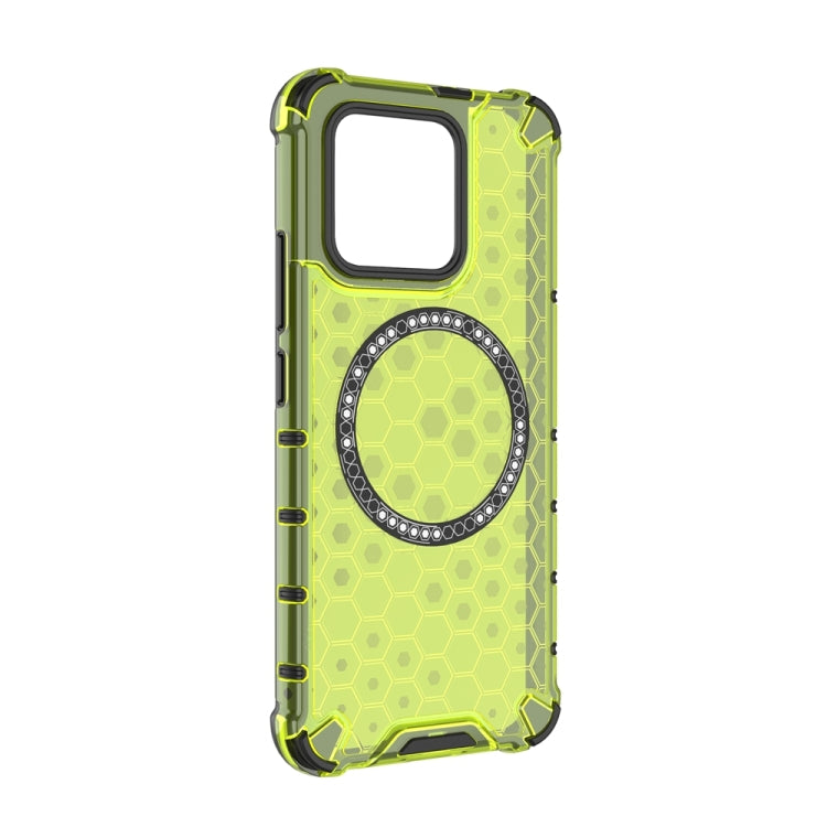 For Xiaomi 13 Honeycomb Magnetic Ring Shockproof Phone Case