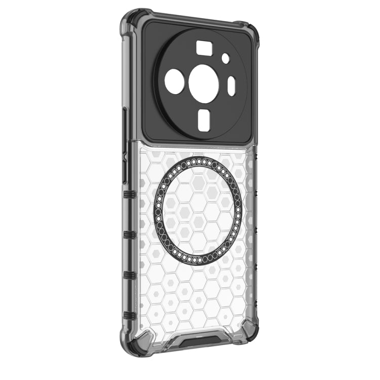 For Xiaomi 12S Ultra Honeycomb Magnetic Ring Shockproof Phone Case