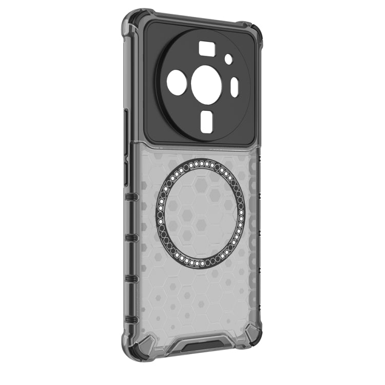 For Xiaomi 12S Ultra Honeycomb Magnetic Ring Shockproof Phone Case