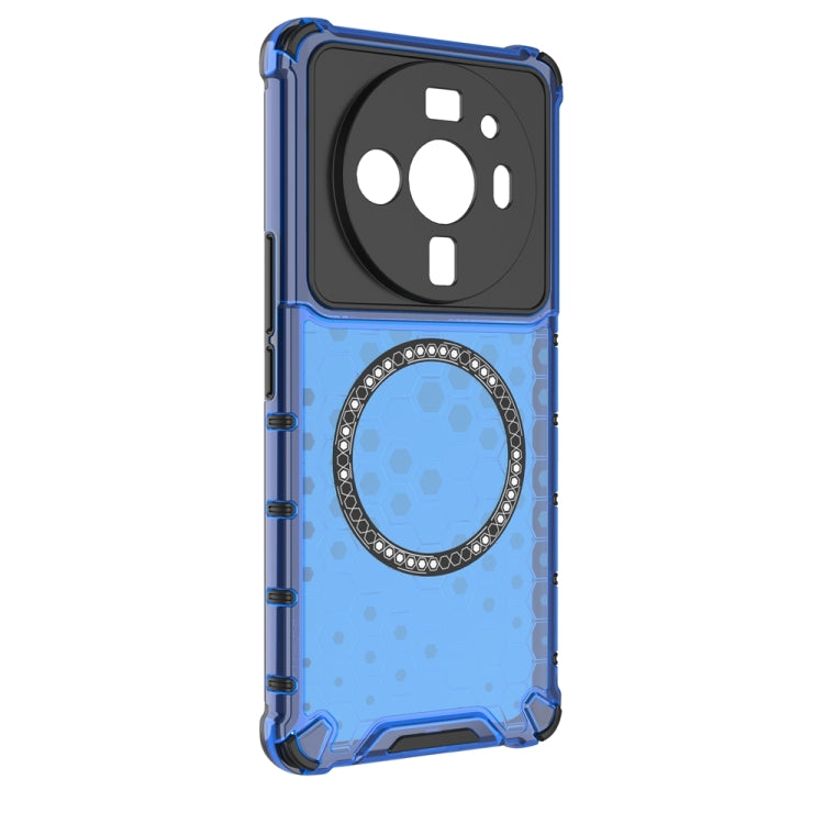 For Xiaomi 12S Ultra Honeycomb Magnetic Ring Shockproof Phone Case
