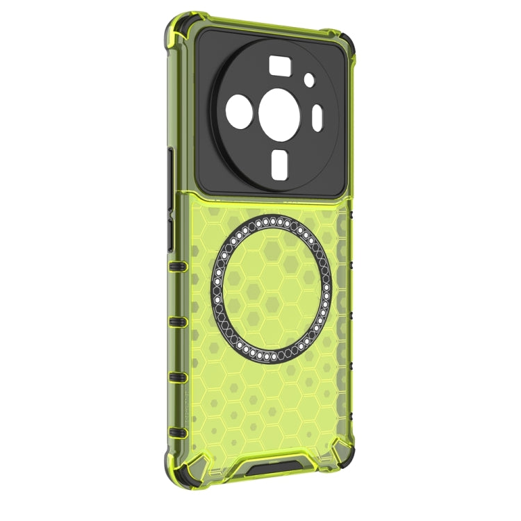 For Xiaomi 12S Ultra Honeycomb Magnetic Ring Shockproof Phone Case