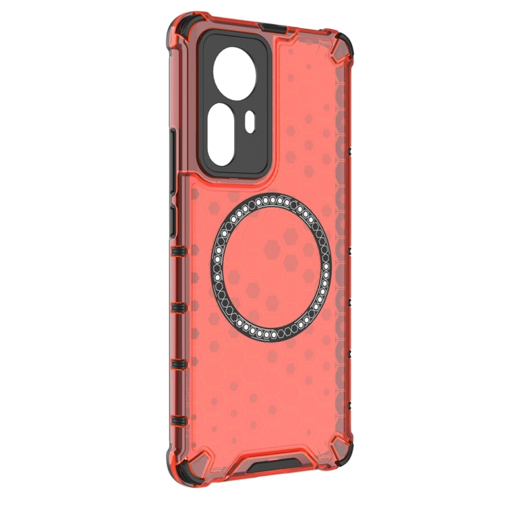 For Xiaomi 12 Pro Honeycomb Magnetic Ring Shockproof Phone Case