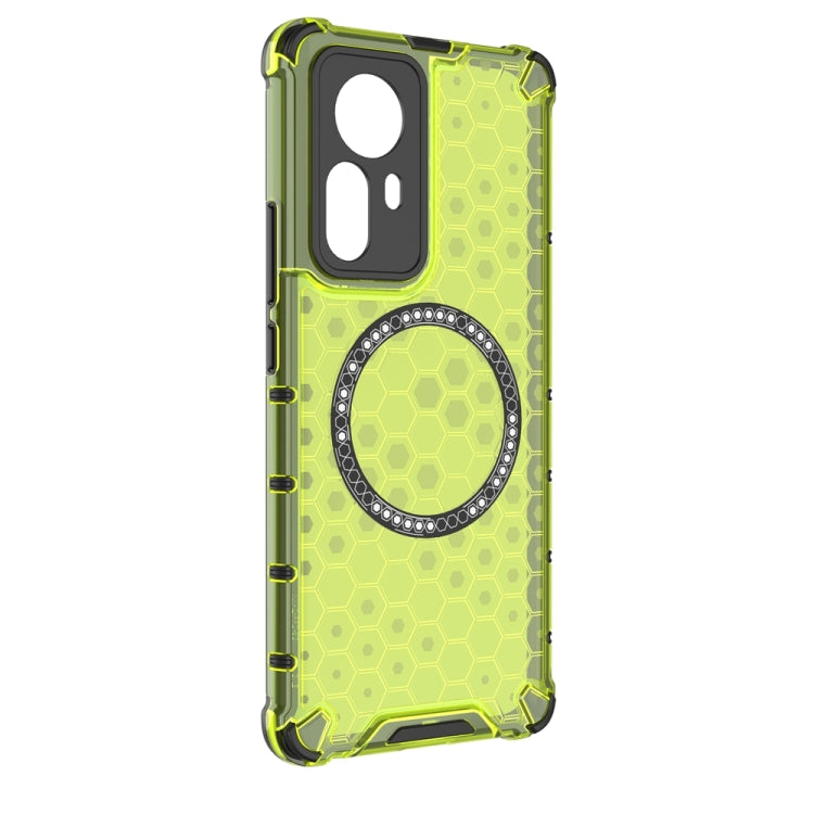 For Xiaomi 12 Pro Honeycomb Magnetic Ring Shockproof Phone Case