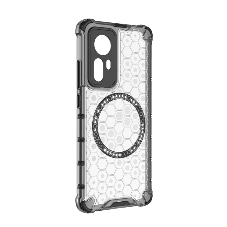 For Xiaomi 12 Honeycomb Magnetic Ring Shockproof Phone Case
