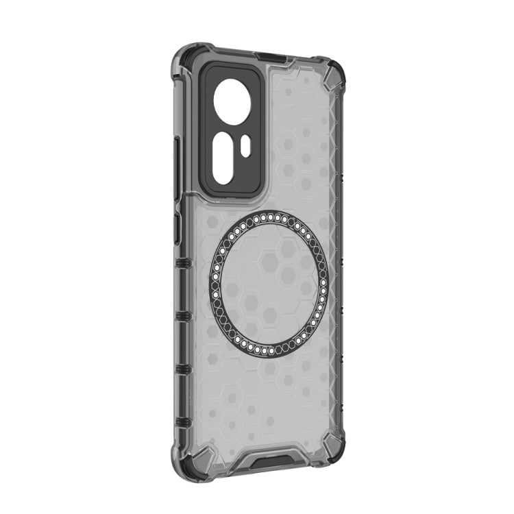 For Xiaomi 12 Honeycomb Magnetic Ring Shockproof Phone Case