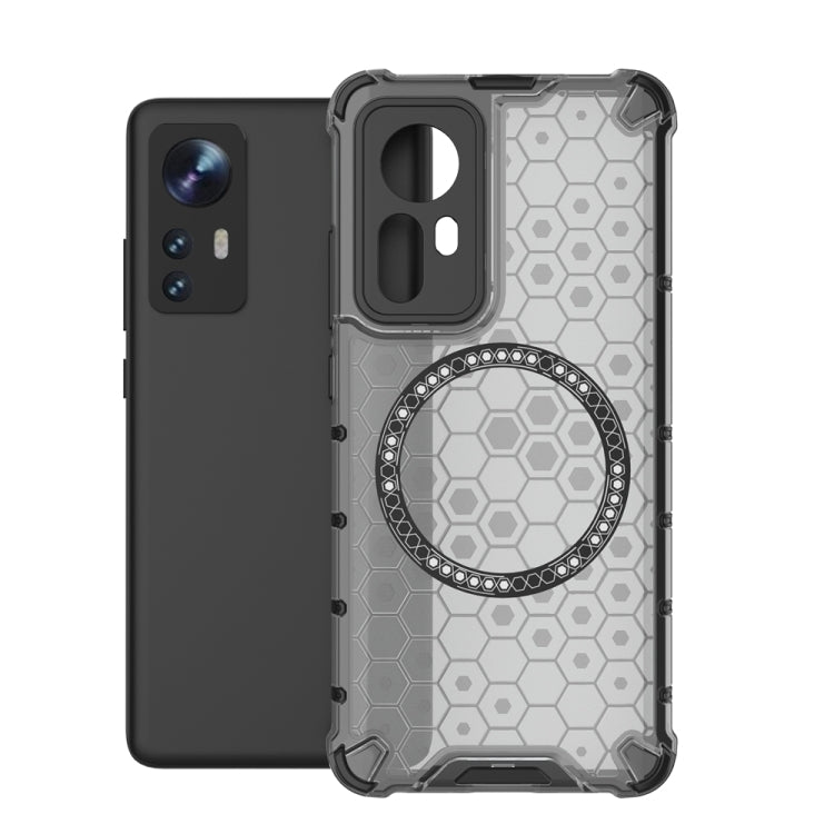For Xiaomi 12 Honeycomb Magnetic Ring Shockproof Phone Case
