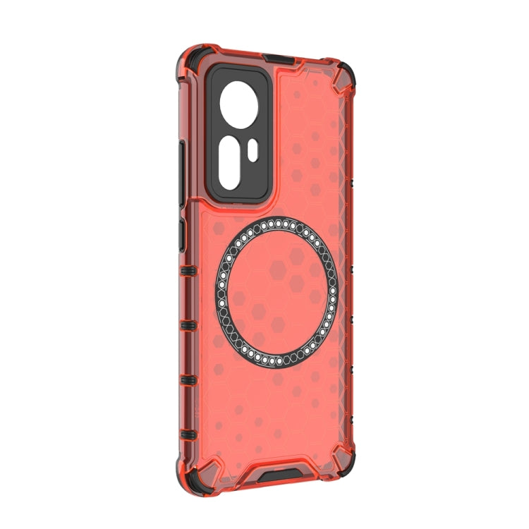 For Xiaomi 12 Honeycomb Magnetic Ring Shockproof Phone Case