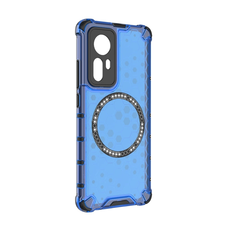 For Xiaomi 12 Honeycomb Magnetic Ring Shockproof Phone Case
