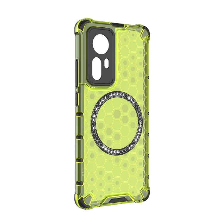 For Xiaomi 12 Honeycomb Magnetic Ring Shockproof Phone Case
