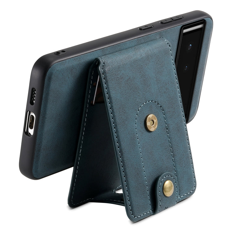 For Google Pixel 6 Denior D14 NK Retro Pattern MagSafe Magnetic Card Holder Leather Phone Case