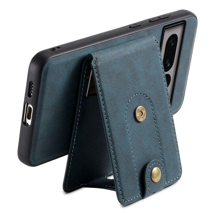 For Google Pixel 7 Pro 5G Denior D14 NK Retro Pattern MagSafe Magnetic Card Holder Leather Phone Case
