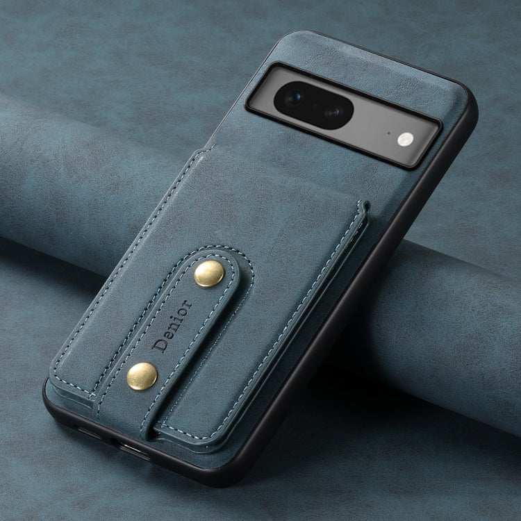 For Google Pixel 7 5G Denior D14 NK Retro Pattern MagSafe Magnetic Card Holder Leather Phone Case
