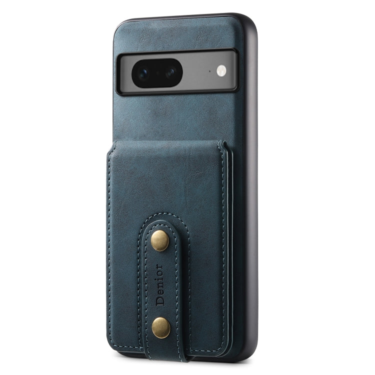 For Google Pixel 7 5G Denior D14 NK Retro Pattern MagSafe Magnetic Card Holder Leather Phone Case