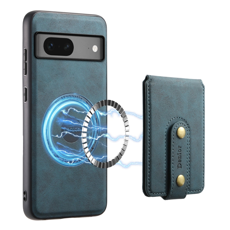 For Google Pixel 7 5G Denior D14 NK Retro Pattern MagSafe Magnetic Card Holder Leather Phone Case