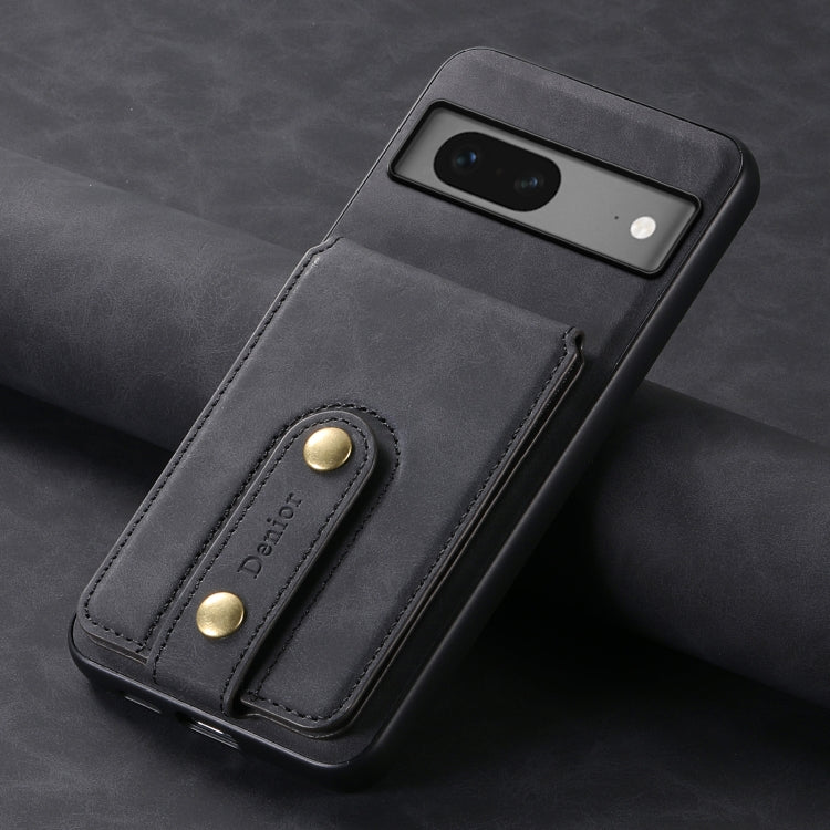 For Google Pixel 7 5G Denior D14 NK Retro Pattern MagSafe Magnetic Card Holder Leather Phone Case