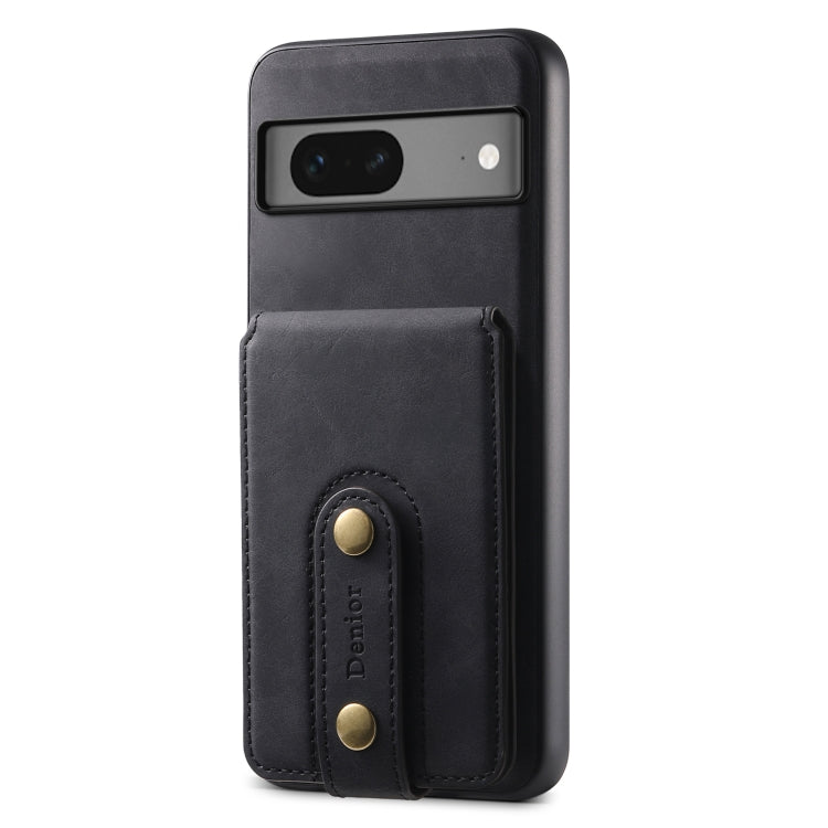For Google Pixel 7 5G Denior D14 NK Retro Pattern MagSafe Magnetic Card Holder Leather Phone Case