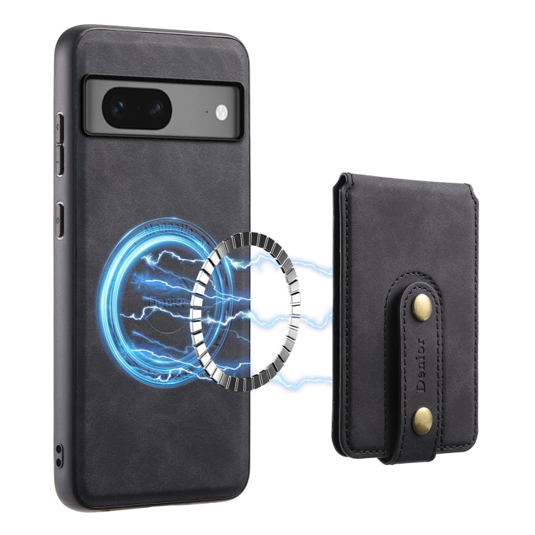 For Google Pixel 7 5G Denior D14 NK Retro Pattern MagSafe Magnetic Card Holder Leather Phone Case