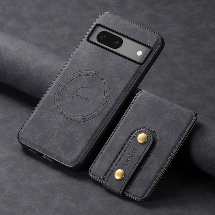 For Google Pixel 7 5G Denior D14 NK Retro Pattern MagSafe Magnetic Card Holder Leather Phone Case