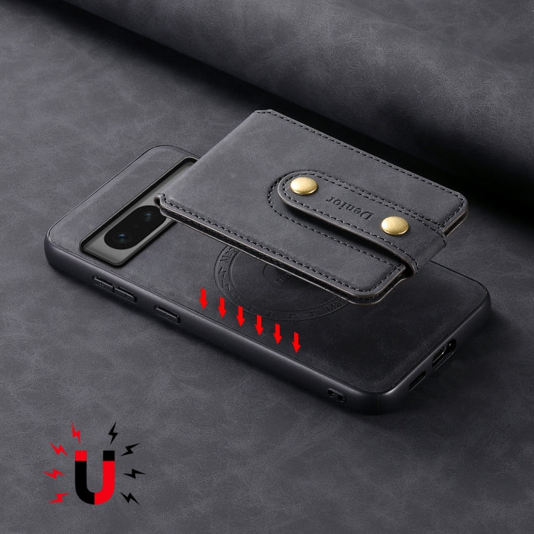 For Google Pixel 7 5G Denior D14 NK Retro Pattern MagSafe Magnetic Card Holder Leather Phone Case