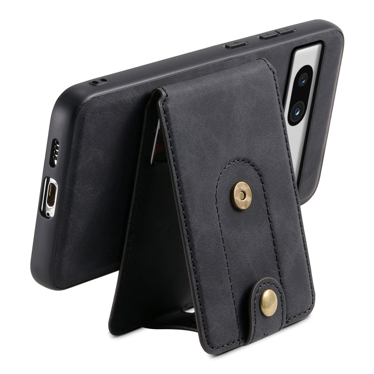 For Google Pixel 7a Denior D14 NK Retro Pattern MagSafe Magnetic Card Holder Leather Phone Case
