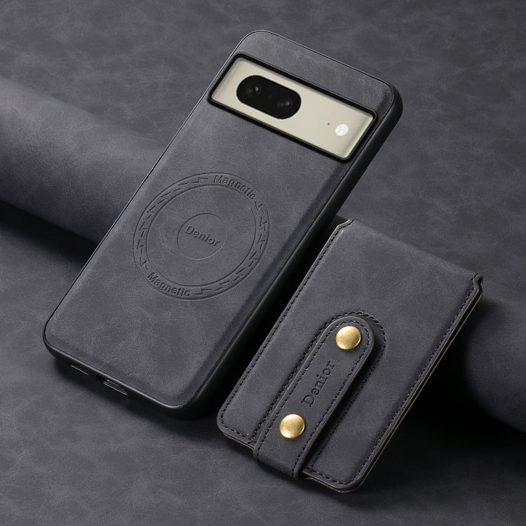 For Google Pixel 8 Denior D14 NK Retro Pattern MagSafe Magnetic Card Holder Leather Phone Case