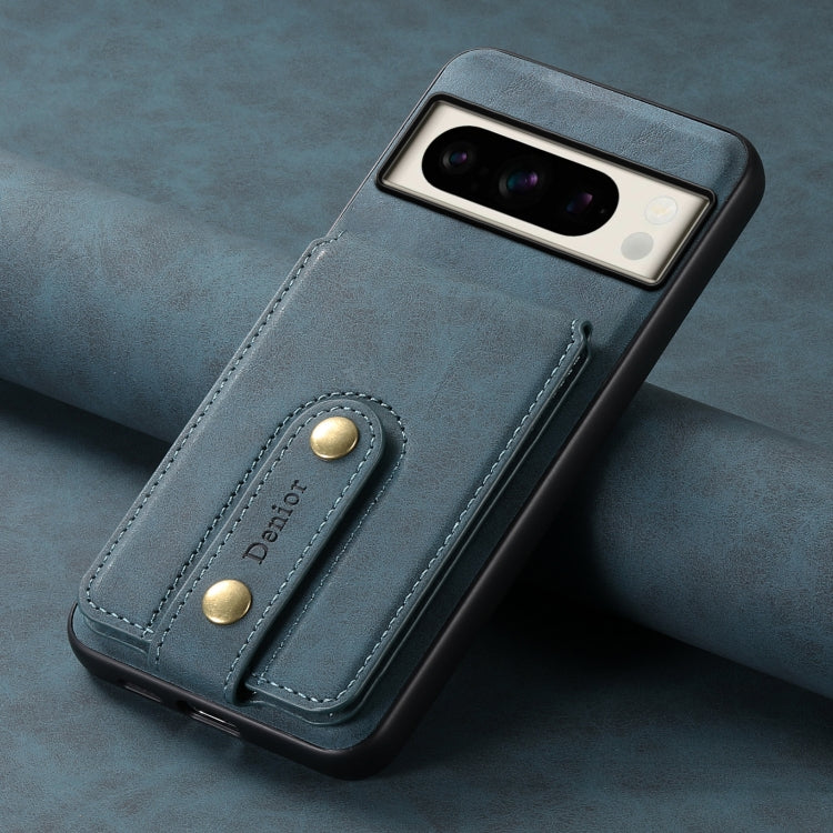 For Google Pixel 8 Pro Denior D14 NK Retro Pattern MagSafe Magnetic Card Holder Leather Phone Case