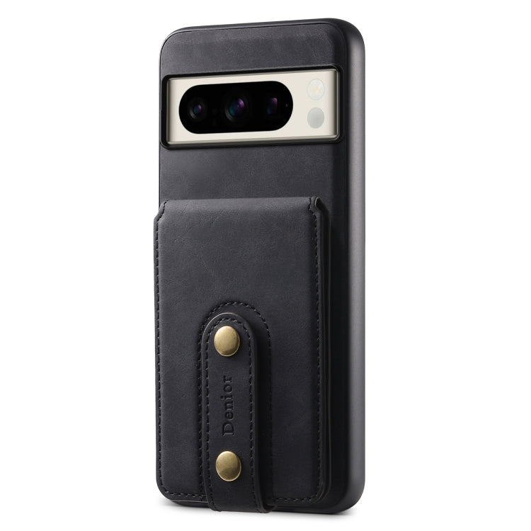 For Google Pixel 8 Pro Denior D14 NK Retro Pattern MagSafe Magnetic Card Holder Leather Phone Case