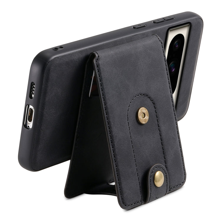 For Google Pixel 8 Pro Denior D14 NK Retro Pattern MagSafe Magnetic Card Holder Leather Phone Case