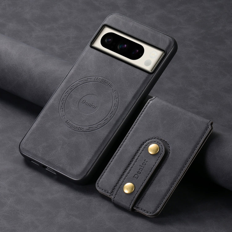 For Google Pixel 8 Pro Denior D14 NK Retro Pattern MagSafe Magnetic Card Holder Leather Phone Case