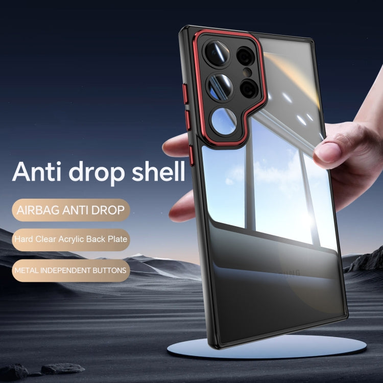 For Samsung Galaxy S24 Ultra 5G Acrylic Hybrid TPU Armor Shockproof Phone Case