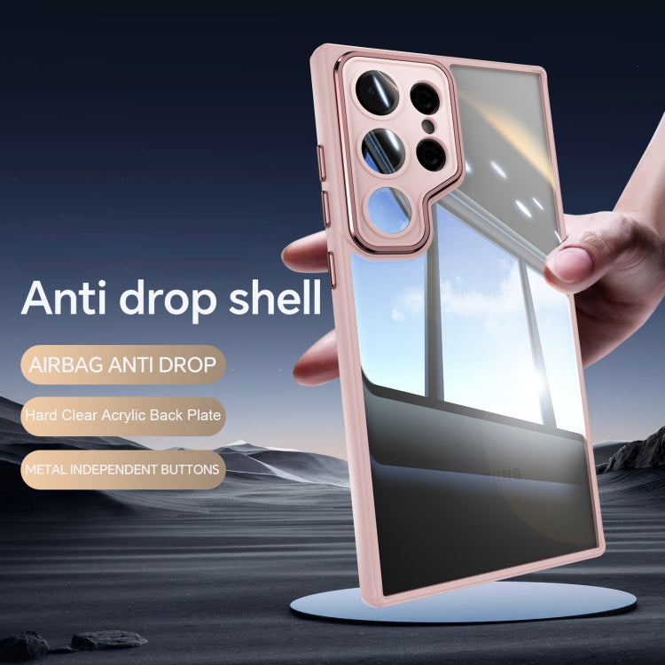 For Samsung Galaxy S24 Ultra 5G Acrylic Hybrid TPU Armor Shockproof Phone Case