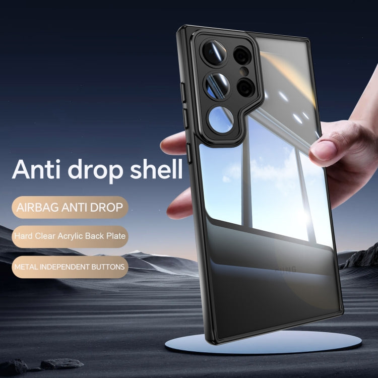 For Samsung Galaxy S23 Ultra 5G Acrylic Hybrid TPU Armor Shockproof Phone Case