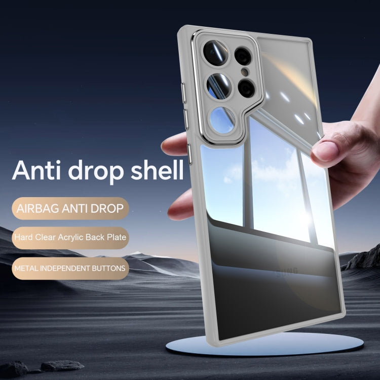 For Samsung Galaxy S23 Ultra 5G Acrylic Hybrid TPU Armor Shockproof Phone Case