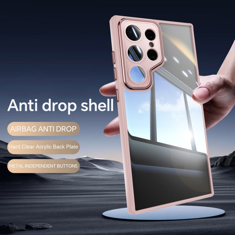 For Samsung Galaxy S25 Ultra 5G Acrylic Hybrid TPU Armor Shockproof Phone Case