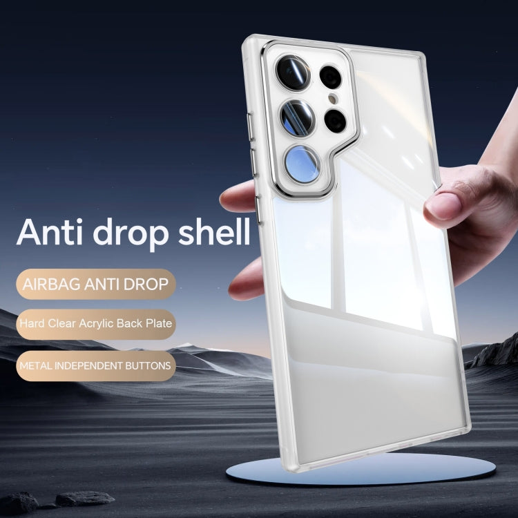 For Samsung Galaxy S25 Ultra 5G Acrylic Hybrid TPU Armor Shockproof Phone Case