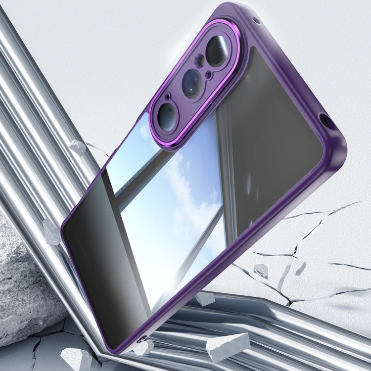 For Sony Xperia 1 VI Acrylic Hybrid TPU Armor Shockproof Phone Case