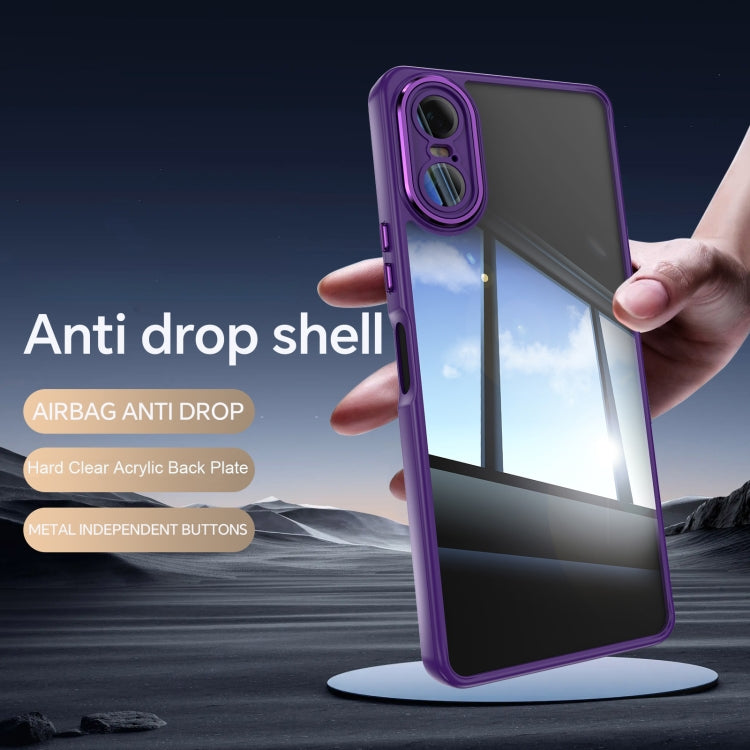 For Sony Xperia 10 VI Acrylic Hybrid TPU Armor Shockproof Phone Case