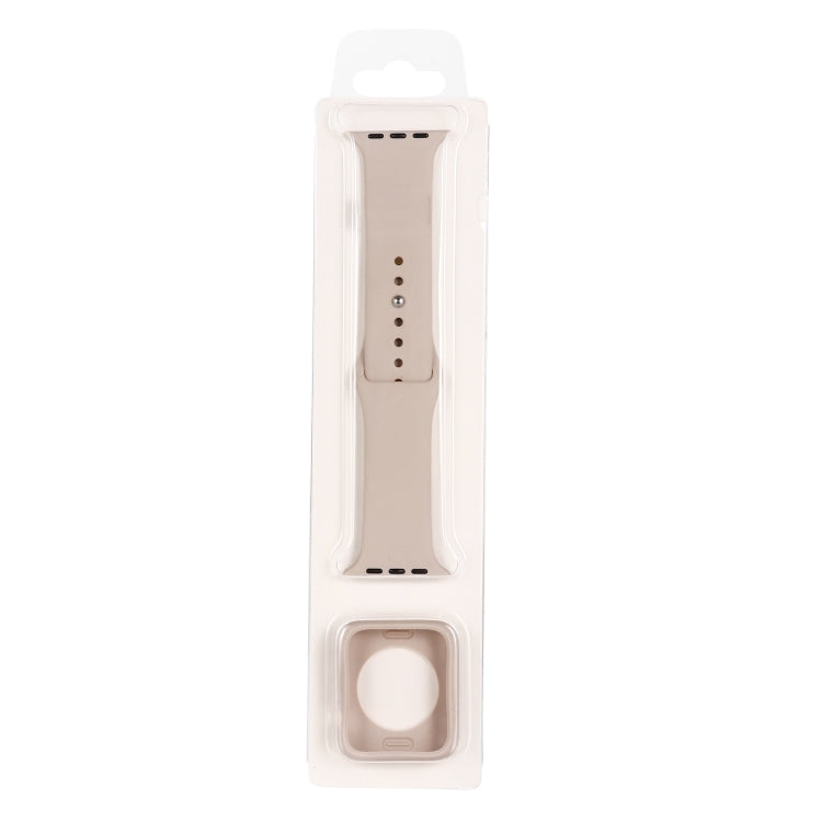 For Apple Watch Series 6 & SE & 5 & 4 40mm Silicone Watch Band + Watch Protective Case Set