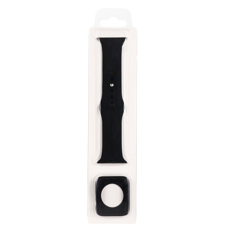 For Apple Watch Series 6 & SE & 5 & 4 40mm Silicone Watch Band + Watch Protective Case Set