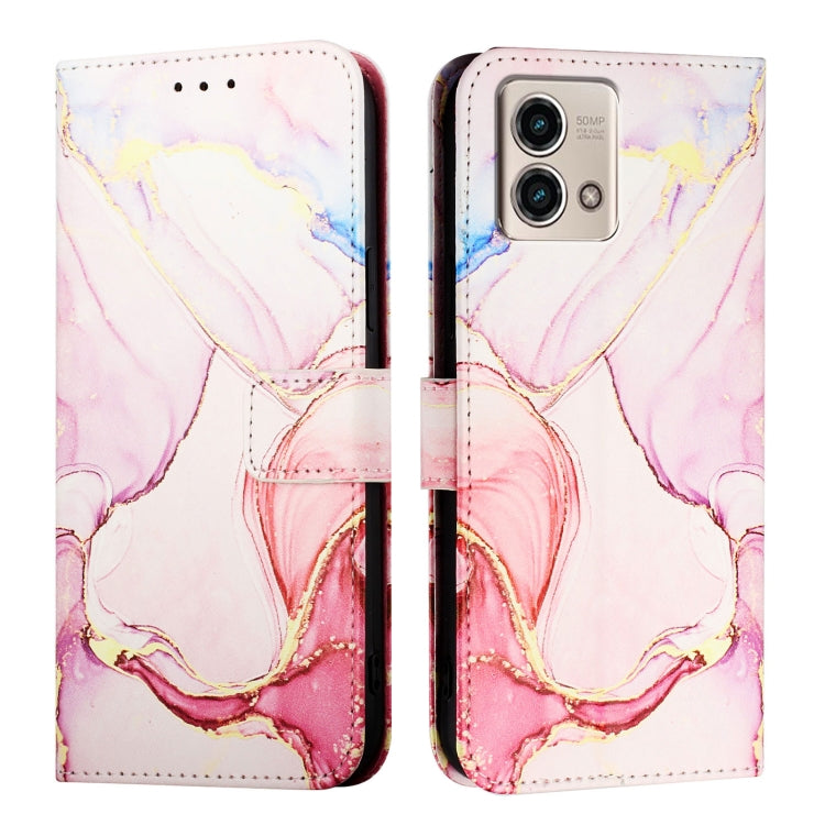 For Motorola Moto G Stylus 2023 4G PT003 Marble Pattern Flip Leather Phone Case