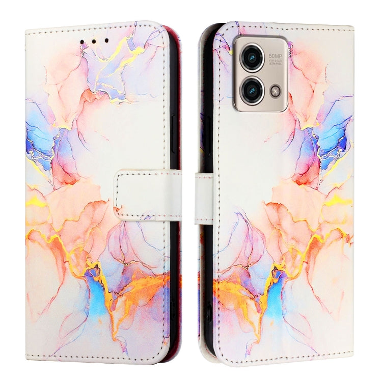 For Motorola Moto G Stylus 2023 4G PT003 Marble Pattern Flip Leather Phone Case