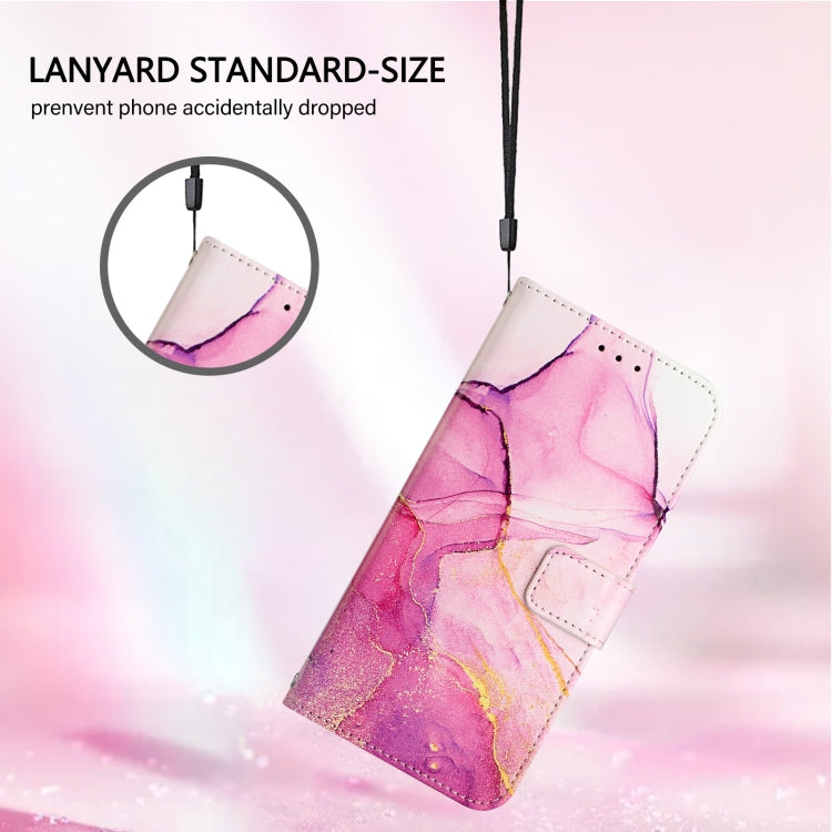 For Motorola Edge 50 5G Global PT003 Marble Pattern Flip Leather Phone Case